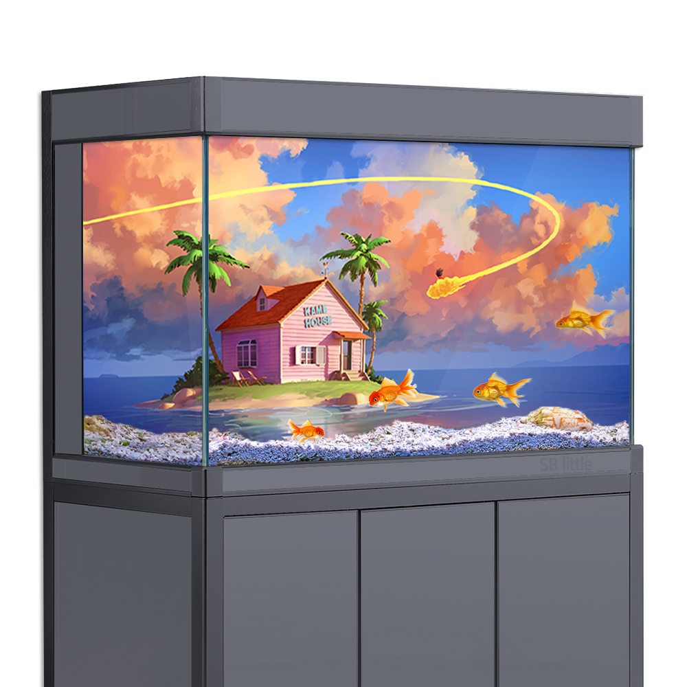 Aquarium Fish Wallpaper Hd - Aquarium Background Sticker, Anime Island Cloud