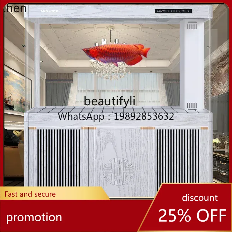 Aquarium Fish Dragon - YFY living room floor-to-ceiling aquarium hot