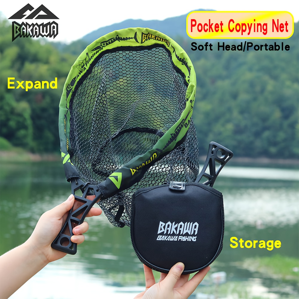 BAKAWA Folding Fishing Net Sho - Fish Net Handle review and price
