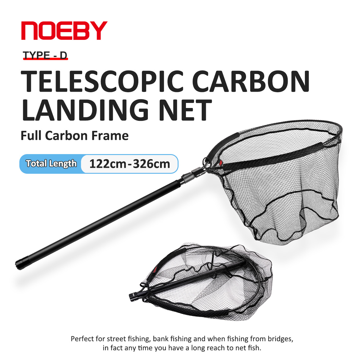 NOEBY Telescopic Landing Net F - Fish Net Handle review and price