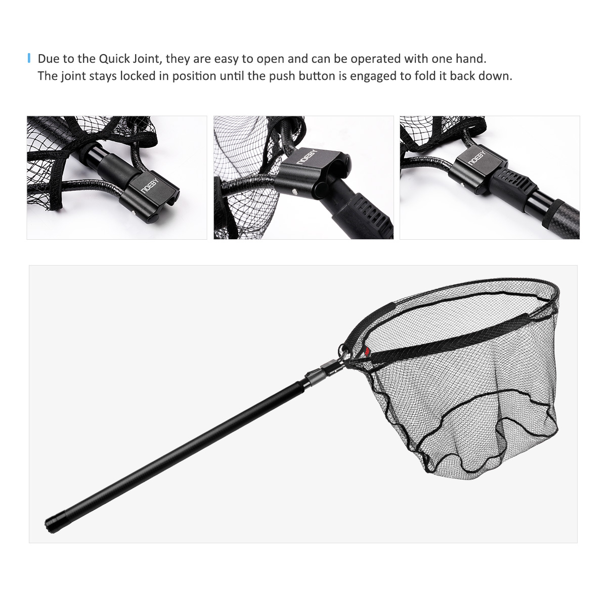 NOEBY Telescopic Landing Net F - Fish Net Handle review and price