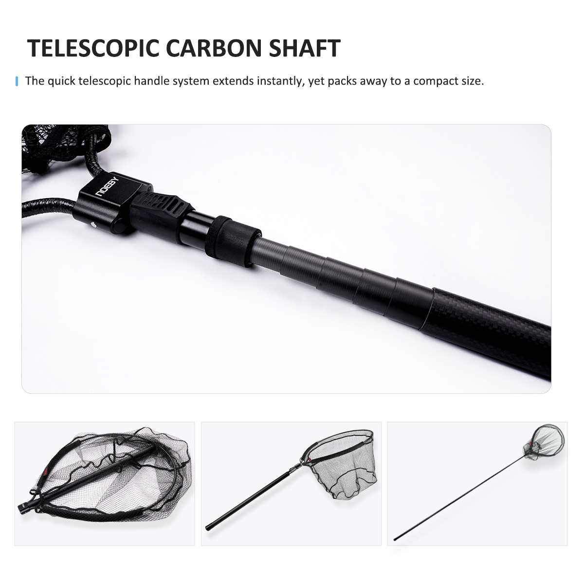 NOEBY Telescopic Landing Net F - Fish Net Handle review and price