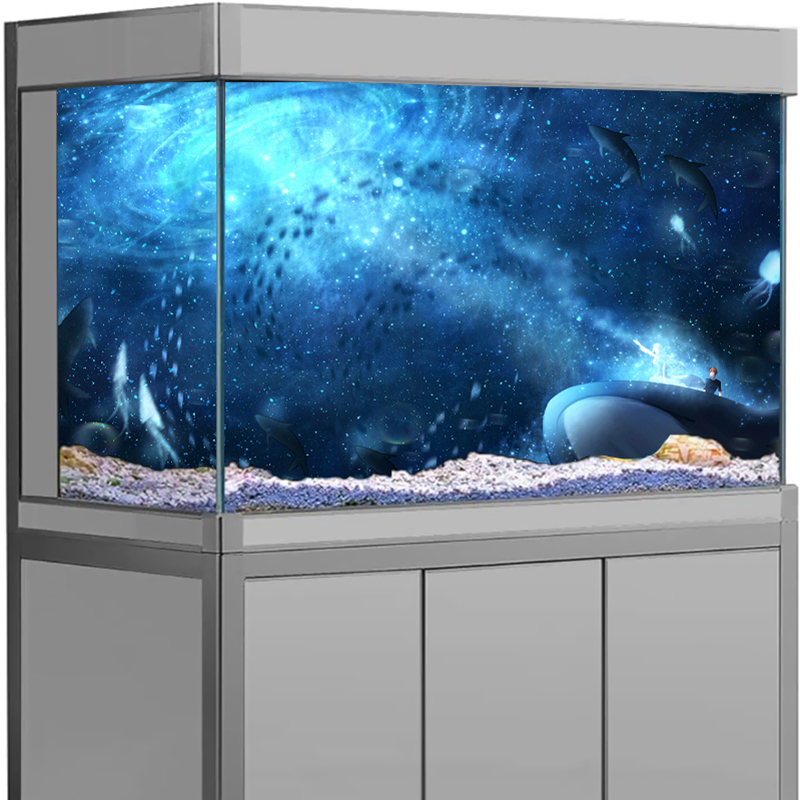 Galaxy Starry Sky PVC Aquarium - Aquarium Fish Wallpaper Hd review and price