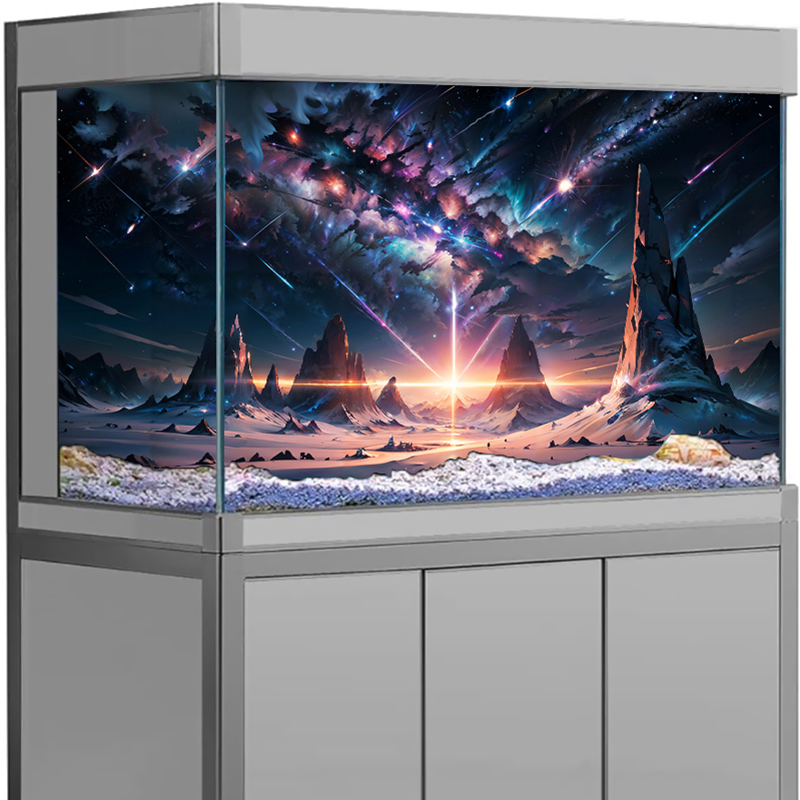 Galaxy Starry Sky PVC Aquarium - Aquarium Fish Wallpaper Hd review and price