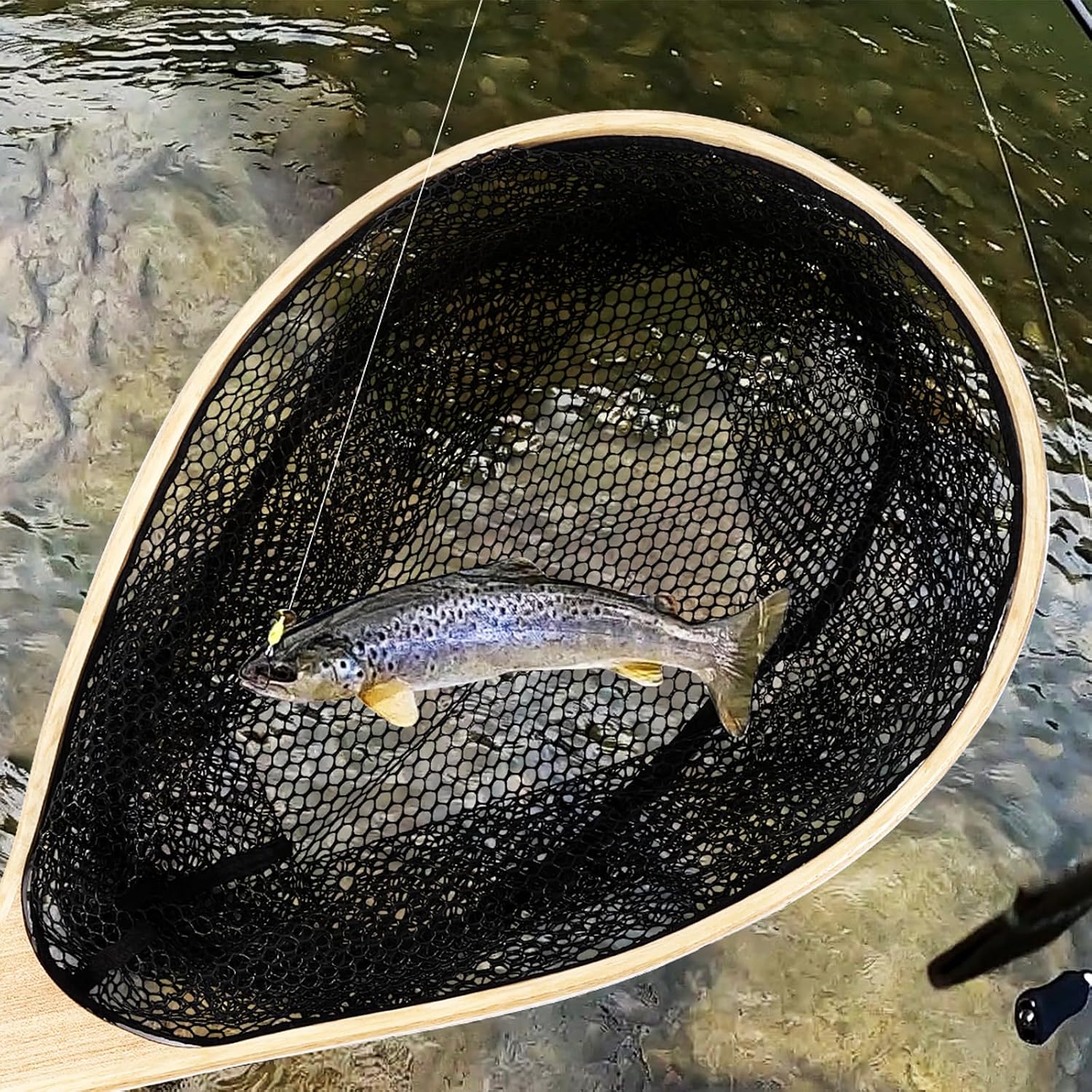 Wooden Fishing Nets with Handl - Fish Net Handle review and price