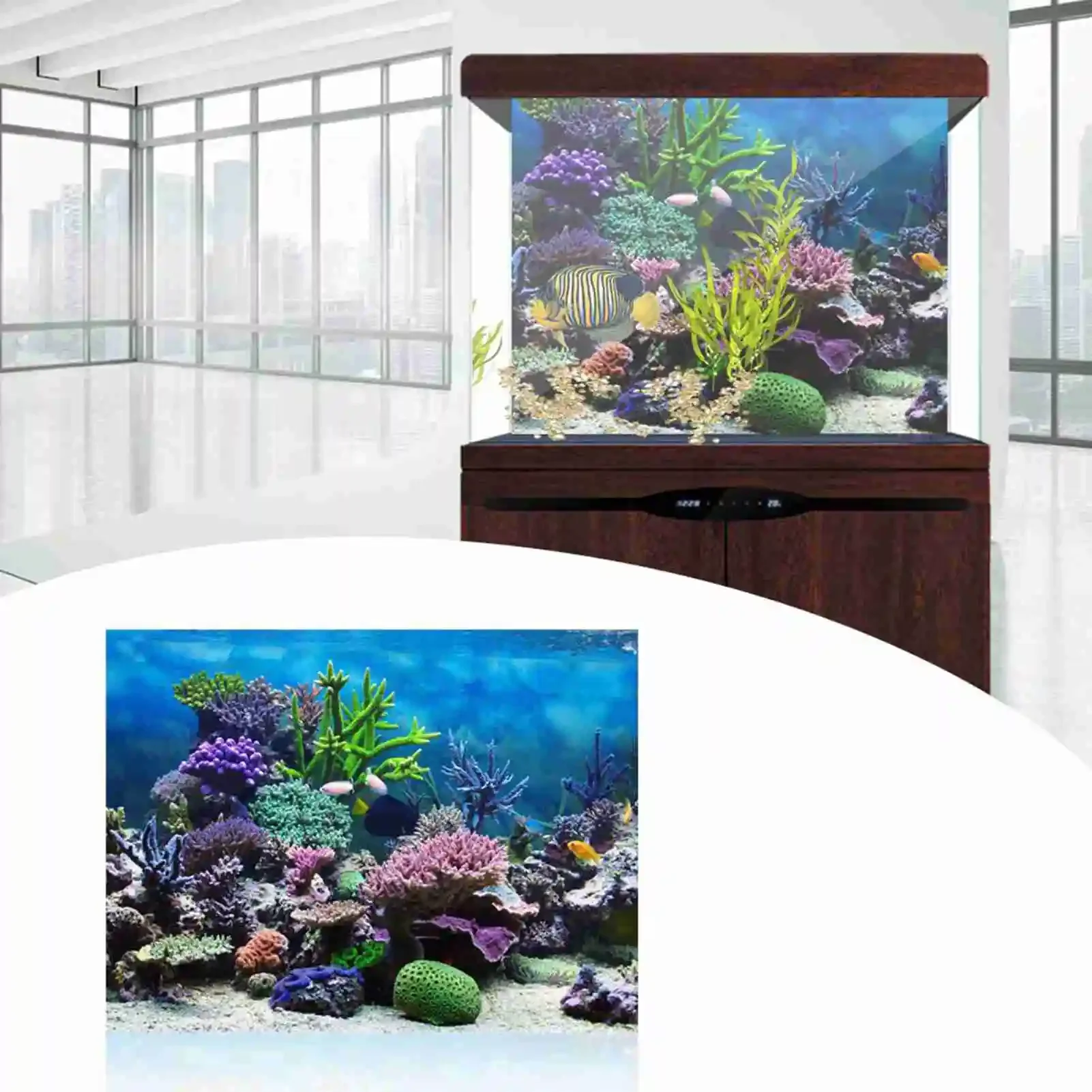 3D Aquarium Landscape Poster R - Aquarium Fish Wallpaper Hd review and price