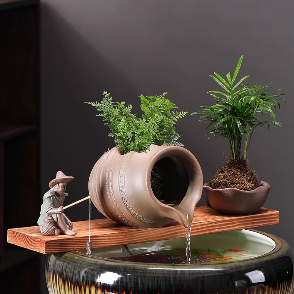 Ceramic Water Fountain Jar Fis - Aquarium Fish Jar review and price