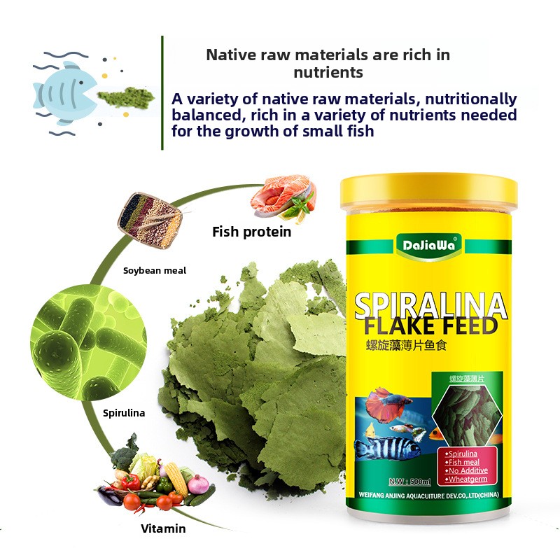 DaJiaWa Spirulina Flake Fish F - Tetra Food Tropical Flakes review and price