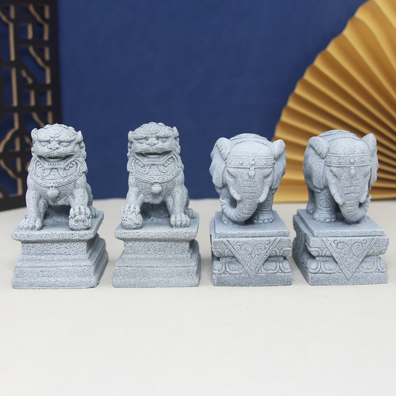 Artificial Stone Elephant Lion - Aquarium Fish Dragon review and price